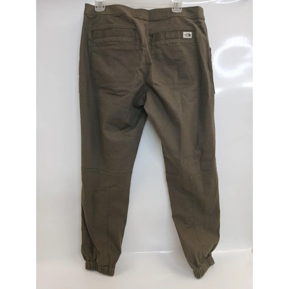 The North Face Pants Womens 8 Olive Green Utility‎ Jogger Elastic Cuff Cotton